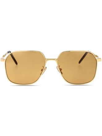 Givenchy navigator-frame sunglasses - men - Metal - 56 - Gold