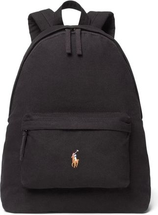 Ralph Lauren Canvas Rugzak - Dames - Tassen - Zwart - Maat: ONE Size Katoen