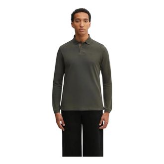 Barbour Lange Mouwen Poloshirt - Heren - Tops - Groen - Maat: XL Katoen