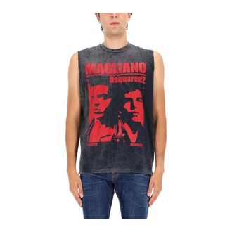 Dsquared2 Heren, Tops, Grijs, Maat: M