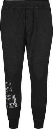 Dsquared2 Zwarte Trainingsbroek - Oversized Pasvorm - Heren - Sweatpants - Zwart - XL - Katoen - Broeken
