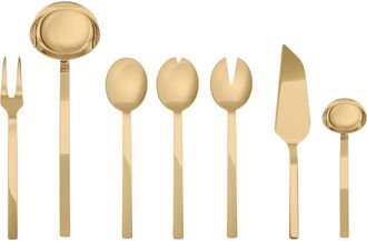 Mepra Stile By Pininfarina Serving Set - 7 Pieces in Ice Gold at Nordstrom