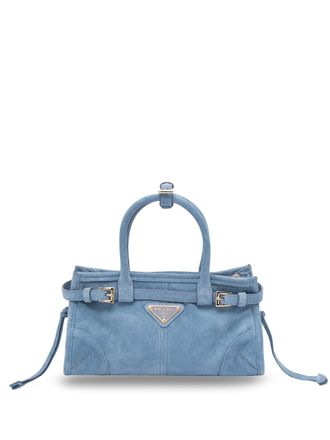 Prada Prada Bonnie Medium Suede Handbag