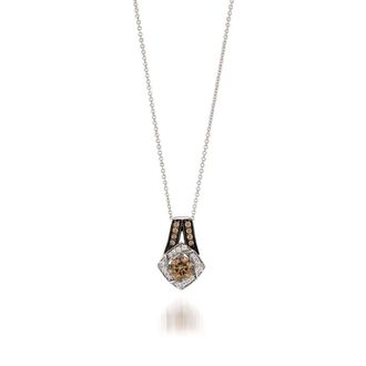 Le Vian Ladies Chocolate Solitaire Necklaces set in 14K Vanilla Gold