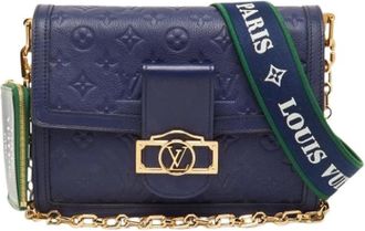 Louis Vuitton Tweedehands Canvas Louis Vuitton tassen - Dames - Vintage Schoudertas - Blauw - ONE Size - Vintage
