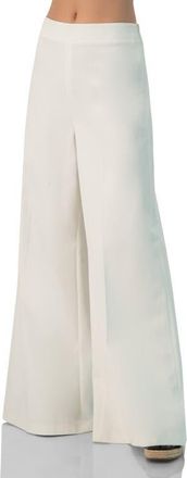 Ivonne Wide-Leg Culotte Pants in White at Nordstrom, Size 14