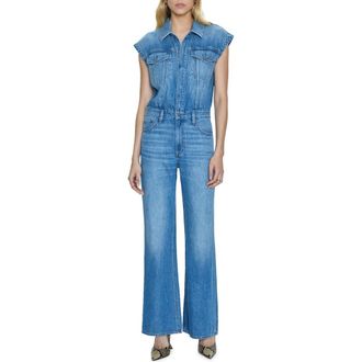 Pistola Denim Lennox Flare Denim Jumpsuit in Vacancy at Nordstrom Rack, Size Large
