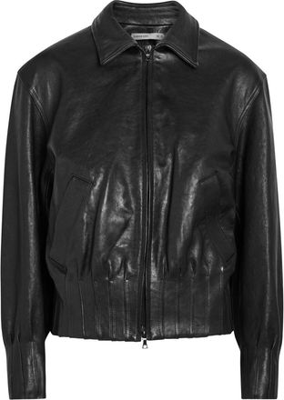 AARON ESH Boxy Leather Jacket - Black - S (UK8-10 / S)