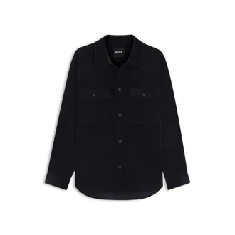 BOSS Relaxed-fit overshirt in stretch corduroy