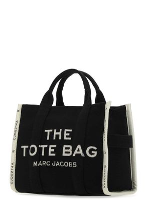 Marc Jacobs Womens Black Canvas The Tote Shopping Bag 001 Cotton + Polyester Borse A Mano