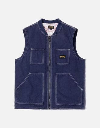 Stan Ray Mens Stan Ray Pork Chop Vest - Navy - Size: Regular/40