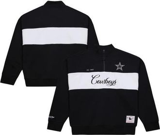 Mitchell & Ness Womens Mitchell & Ness Black Dallas Cowboys Quarter-Zip Jacket at Nordstrom, Size Xx-Large