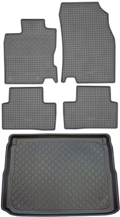 OEM Renault Kadjar Suv (5 Puertas) Desde Junio De 2015. Juego De Alfombrillas De Goma Para Coche + Alfombrilla Para Maletero