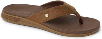 Reef Phantom Lux Leather Flip Flop in Toffee at Nordstrom, Size 11