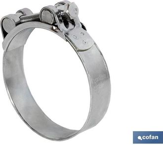 cofan Cofan - Abrazadera Super C/tornillo 175-187 Venta Unitaria, Abrazadera S&uacute;per Gran Presi&oacute;n - Material: Acero - Tornillo: Clase 8.8 - Acabado: Zincado