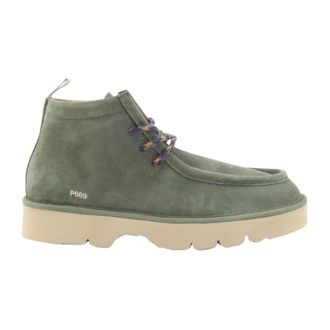 Panchic Schoenen, Heren, Groen, 45 EU, Leer, Lace-up Boots