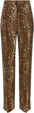 Max Mara Broeken - Dames - Straight fit broeken - Bruin - XS - Broeken