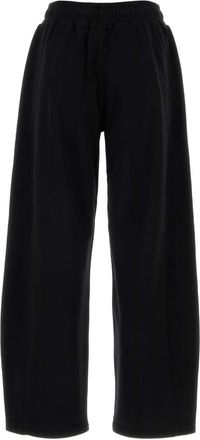 Stella McCartney Womens Black Cotton Joggers Exterior: Pantaloni Trousers