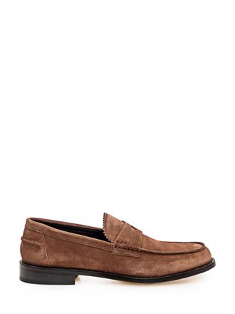 Doucal's Brown Suede Loafers