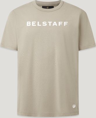 Belstaff T-shirt Belstaff Logo Uomo Jersey Di Cotone Sabbia Scuro 2xl