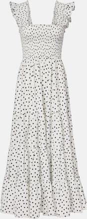 Rixo Kendall polka-dot cotton maxi dress