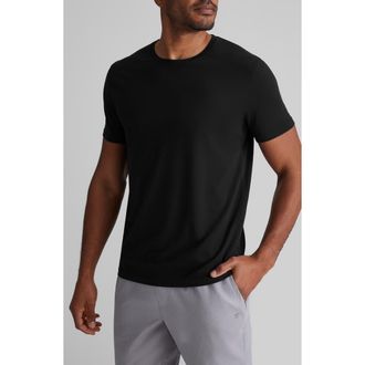 Tommy John Second Skin Crewneck T-Shirt in Black at Nordstrom, Size Xx-Large
