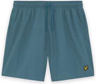 Lyle & Scott Plain Zwemshort - Heren - Strandmode - Blauw - S - Polyester - Badmode