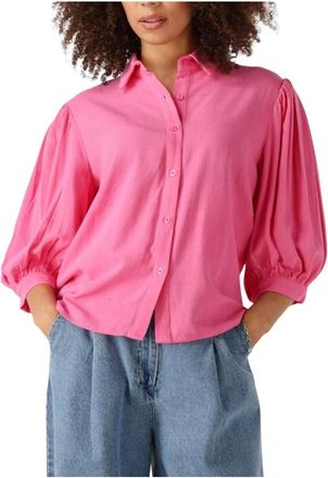 Ydence Ydence, Overhemden, Dames, Roze, S, Linnen, Roze Blouse Heidi Charme