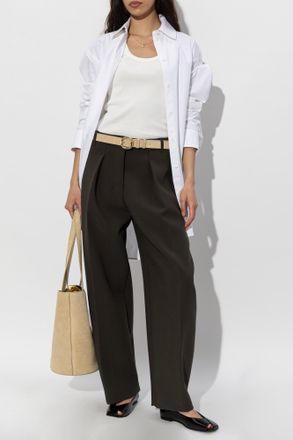 Jacquemus Ovalo Trousers, Womens, Green