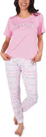 Munki Munki Womens Sleepwear Mean Girls So Fetch Pajama Set In Pink