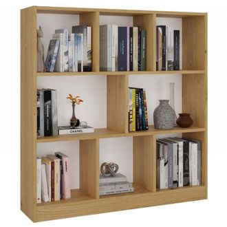 Topeshop GILDA - Libreria 8 ripiani - Dimensioni 104x100x24 cm - Mobile contenitore - artigianale