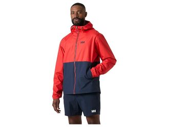 Helly Hansen Rain Jacket Mens Clothing Alert Red : 2XL, Polyamide/Polyester