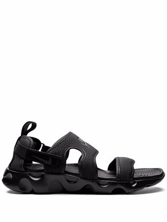 Nike Owaysis Triple Black sandals - women - Leather/Rubber/Fabric - 7