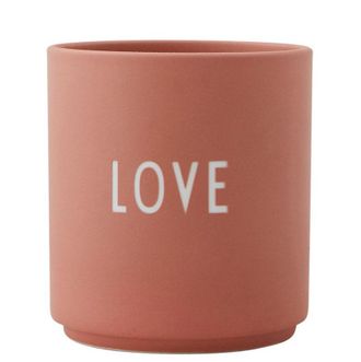 DESIGN LETTERS Aj Porzellan Becher Favourite Love - Nude