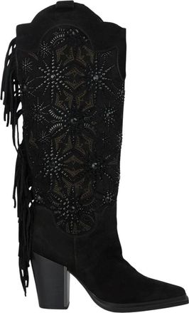 Alma En Pena Sterren strass laars - Dames - Cowboylaarzen - Zwart - 38 EU - Schoenen