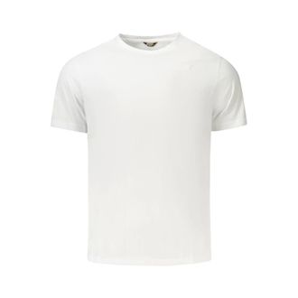 K-Way Witte Katoenen Heren T-Shirt - Heren - Tops - Wit - Maat: XL Katoen