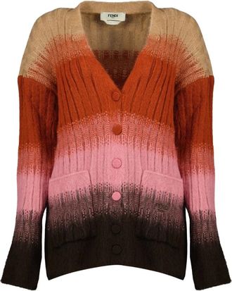 Fendi Dames, Truien, Veelkleurig, Maat: XS Wol