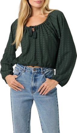 O'Neill Cami Knit Long Sleeve Top in Hunter Green at Nordstrom, Size Xx-Large