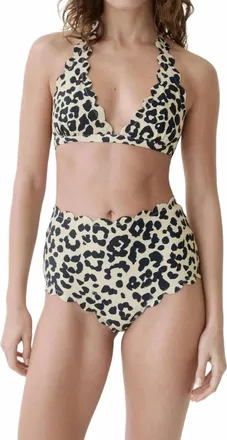 Marysia Swim Santa Monica Bikini Bottom In Cheetah