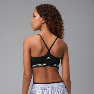 Nike Jordan Womens Jordan Sport Essentials Padded Adjustable Sports Bra in Black | IF2255-010