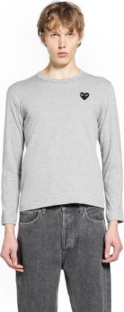 Comme Des Gar&ccedil;ons Heart Cotton Long Sleeve T-Shirt