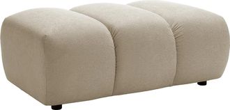 Vente-Unique Pouf In Tessuto Beige - Fridora