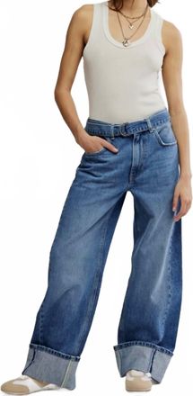 Free People East Bay Cuffed Jeans In Spunky