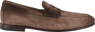 Santoni Bruine Su&egrave;de Mocassin Schoen - Heren - Loafers - Bruin - 40 EU - Su&egrave;de - Schoenen