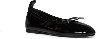 Alohas Womens Ballet Flats Rosalind Patent Leather Black Ballerina Shoes