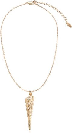 Ettika Long Conch Shell Pendant Necklace in Gold at Nordstrom Rack