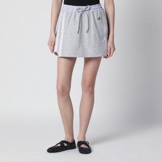 Vivienne Westwood Grey Mini Skirt With Orb Logo