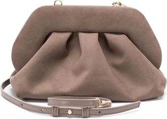 Themoirè Clutches, female, Gray, Size: ONE SIZE Grey Bags with Polyurethane Exterior