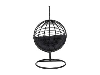 VENTE-UNIQUE.COM Sill&oacute;n colgante resina negro