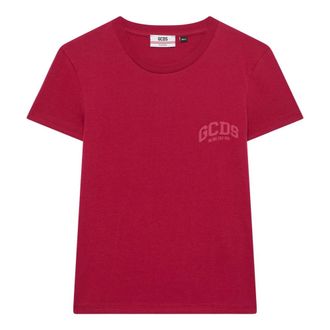 GCDS Lounge T-shirt - Dames - T-shirts - Rood - L - Katoen - Tops